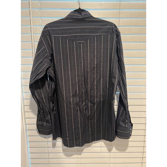 Panhandle Slim Western Pearl Snap Button Up Shirt - Size L - Picture 4 of 5